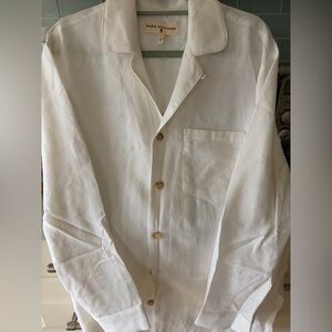 Mara Hoffman Cream Textured Button Up